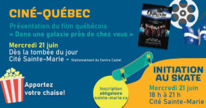 Ciné-Québec & Initiation au skate