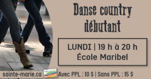 Danse country : débutant @ École Maribel