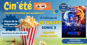 CIN'ÉTÉ A&W: Sonic 3 @ Place de la Seigneurie | Sous le chapiteau A&W