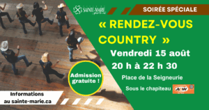 Soirée spéciale: « Rendez-vous Country » @ Place de la Seigneurie | Sous le chapiteau A&W