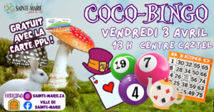 COCO-BINGO DE PÂQUES 2026 @ Centre Caztel de Sainte-Marie