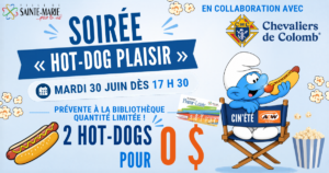 SOIRÉE « HOT-DOG PLAISIR » @ Place de la Seigneurie