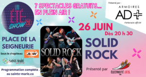 UN ÉTÉ-SHOW 2.0 : SOLID ROCK @ Place de la Seigneurie | Sous le chapiteau A&W