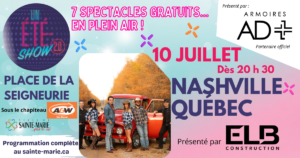UN ÉTÉ-SHOW 2.0 : NASHVILLE QUÉBEC @ Place de la Seigneurie | Sous le chapiteau A&W